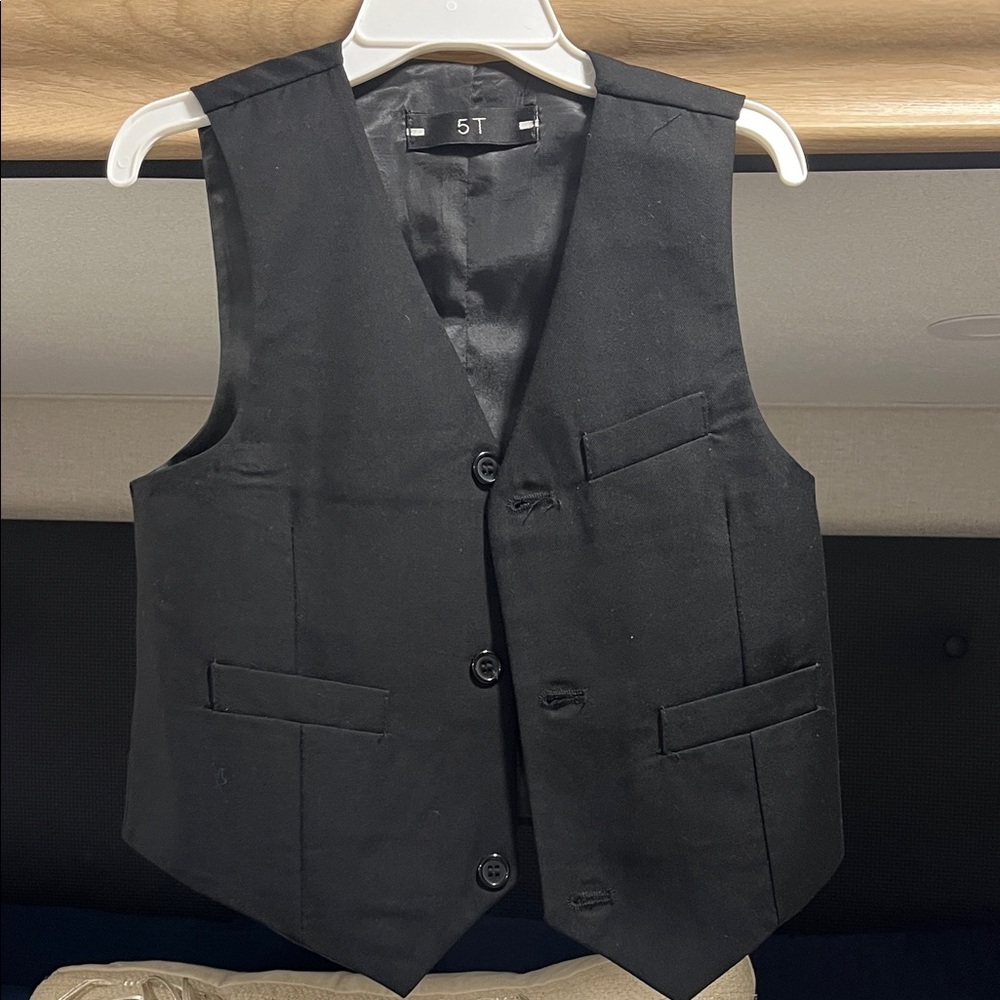 Classic Boys Black Vest